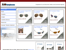 Tablet Screenshot of aosunglasses.com